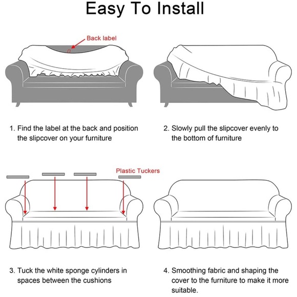 Furniture Slipcover 97% polyester 3% Spandex 💕 - Picture 6 of 15